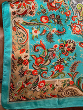 Load image into Gallery viewer, Turquoise That 70&#39;s Show Paisley Wild Rag