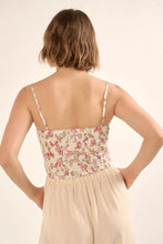 Load image into Gallery viewer, Floral Corset Style Cropped Cami Top