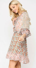Load image into Gallery viewer, The Spring Fling-Multi Floral Chiffon Dress