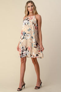 Floral Chic Halter Dress