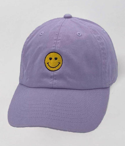 Lavender Smiley Hat