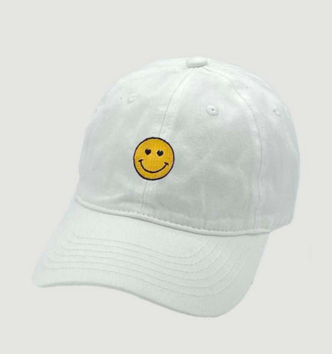 White Smiley Hat