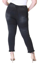 Load image into Gallery viewer, Black Curvy Skinny